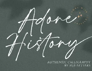 Adore History font