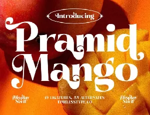 Pramid Mango font