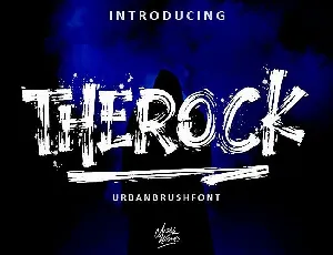 Therock Urban Brush font