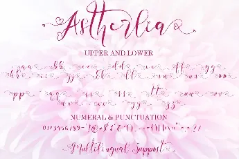 Astherlia font