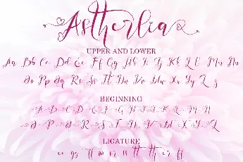 Astherlia font