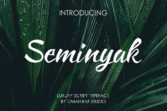 Seminyak font