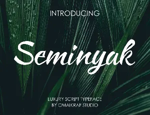 Seminyak font