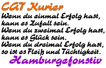 CAT Kurier font