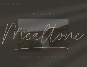 Mealtone font