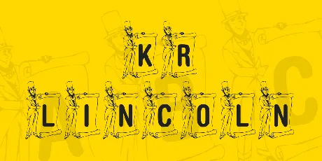 KR Lincoln font