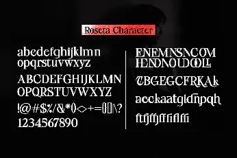 Roseta Display font