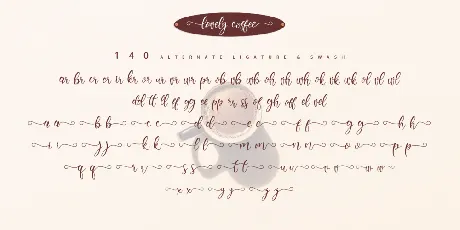 Lovely Coffee font