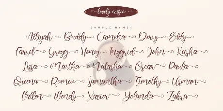 Lovely Coffee font