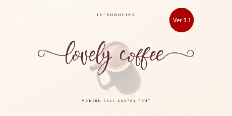 Lovely Coffee font