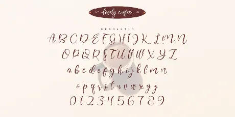 Lovely Coffee font