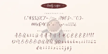 Lovely Coffee font