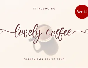 Lovely Coffee font