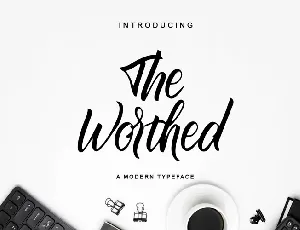 The Worthed font