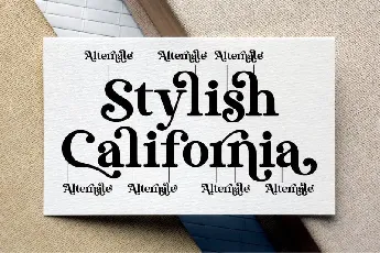 Stylish California font