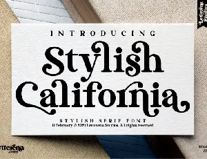 Stylish California font