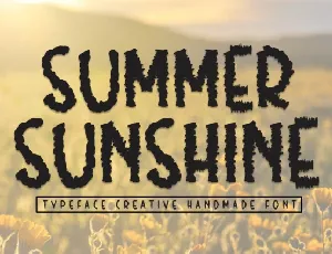 Summer Shunshine Display font