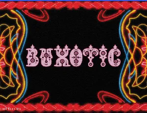 Buxotic font