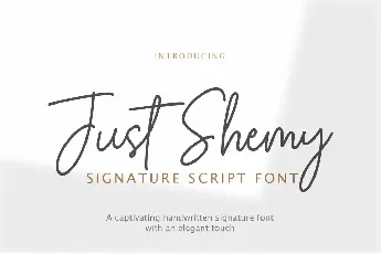 Just Shemy font