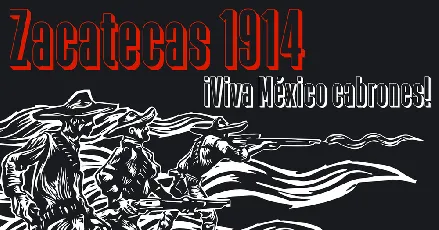 Zacatecas 1914 font