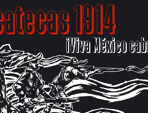 Zacatecas 1914 font