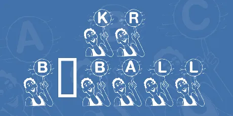 KR B'ball font