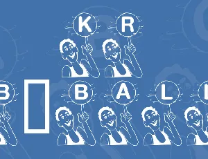 KR B'ball font