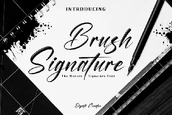 Brush Signature Typeface font