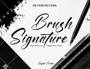 Brush Signature Typeface font