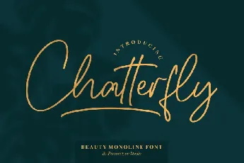 Chatterfly font