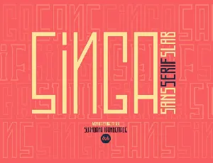 Singa Display font