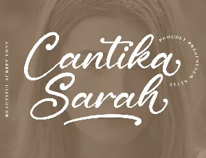 Cantika Sarah font