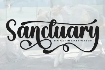 Sanctuary Script font