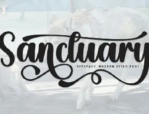 Sanctuary Script font