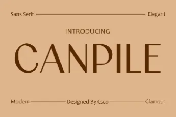 Canpile font