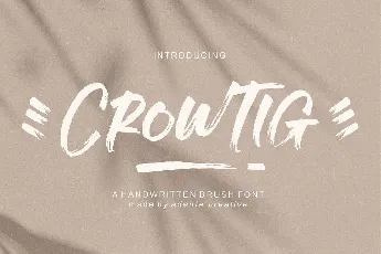 Crowtig font