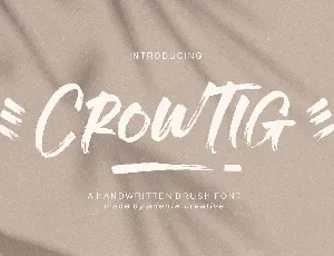 Crowtig font