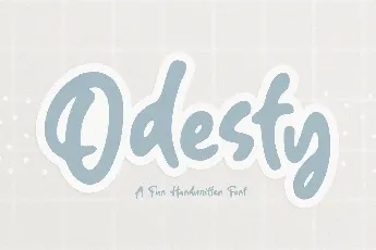 Odesty font