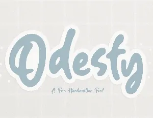 Odesty font