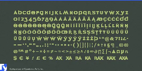 Cyclopentane font