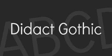 Didact Gothic font