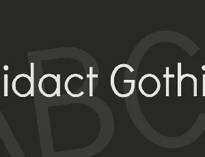 Didact Gothic font
