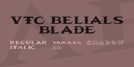 VTC Belials Blade font