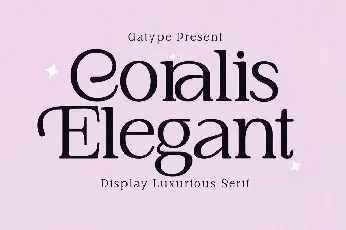 Coralis Elegant font