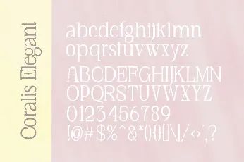 Coralis Elegant font