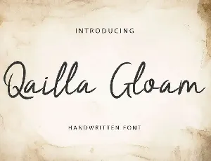 Qailla Gloam Demo font