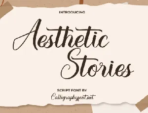 Aesthetic Stories font