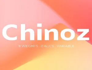 Chinoz Family font