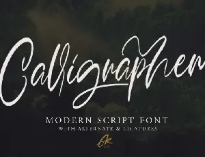 Calligrapher font