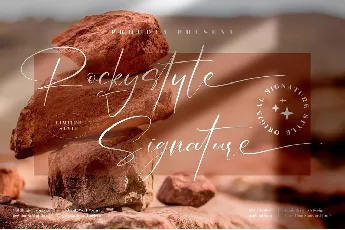 Rockystyle Signature font